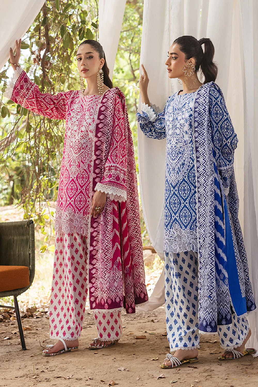 Embroidered Printed Lawn Edition'24 - LEENA - D 4B - Z-836