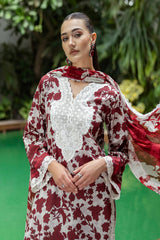 Printed Embroidered Tahra Lawn'25 - RUHI-D1-UNS - Z-1386